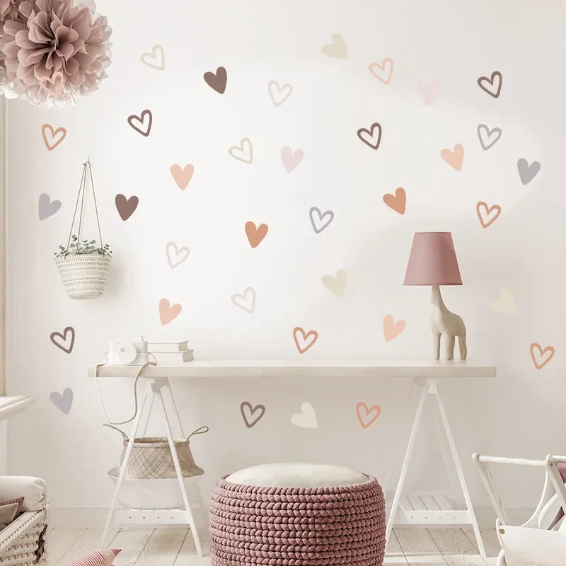 Adorable Autocollants en Forme de Cœur (36pc)