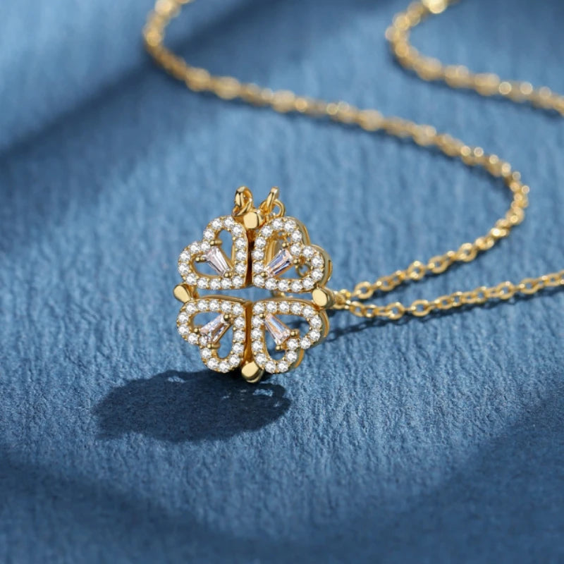 Collier Cœur-Trèfle Magique